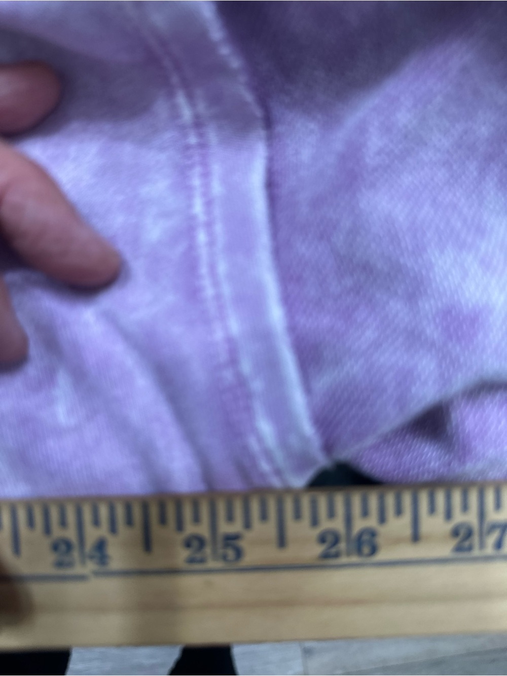 Lavender Mineral-Wash Pullover Tee - Picture 3 of 7